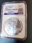 2022-W BURNISHED Silver Eagle NGC ADVANCE RELEASES MS70 Gaudioso Engraver Series