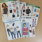 Lot of 7 Sewing Patterns Butterick Burda McCalls New Look Sizes 6-16 Plus
