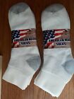 Sport Series Made In USA Men's  Ankle Socks Six Pairs Size  13 -15 Cotton Blend