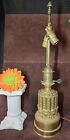 New Listingantique french bronze electrified oil lamp