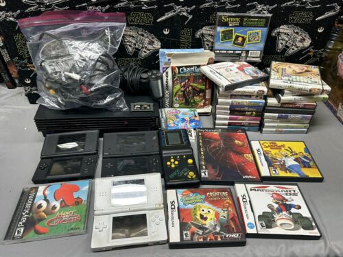 (UNTESTED) Huge Vidoe game Lot Gameboy,play Station And Nintendo