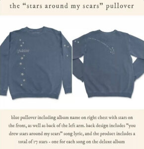 Taylor Swift You Drew Stars Around My Scars Folklore Pullover Sweatshirt - Large