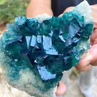 New Listing1.12LB  Natural super beautiful green fluorite crystal mineral healing specimen