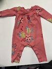 Tea Collection Baby Pajamas Layette 6-9 Months Coral , Floral