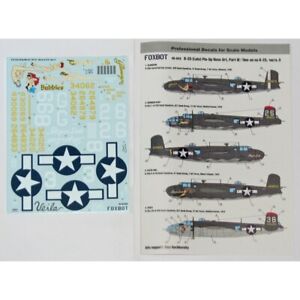 Foxbot 48-043A Decals 1/48 North American B-25G/H/J Mitchell PinUp NoseArt Part3