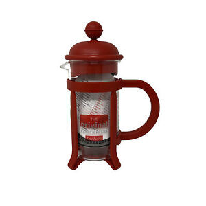 Bodum Java 3 Cup French Press Coffee Maker, Red, 0.35 L, 12 Oz 3 Cup, Red - NEW