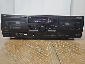 JVC double Cassette Deck TD-W254BK good condition fully tested and working