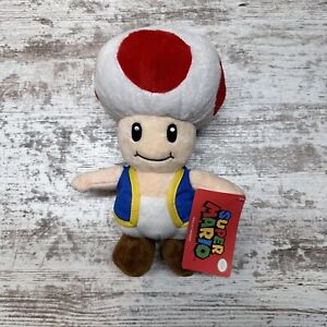 Super Mario All Star Collection TOAD Nintendo Little Buddy Plush 10in NEW