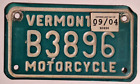 New ListingVermont Expired Motorcycle License Plate  # B3896 ---- NO RESERVE AUCTION ---