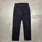 Vintage 90s Levi’s 501 Made In USA Denim Jeans Black Measure 32x32 Straight Leg