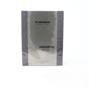 Haramain Amber Oud Carbon Edition by Al Haramain Eau De Parfum 3.33oz Spray New