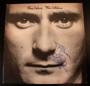 Phil Collins ~ Signed Autographed Face Value 1981 Vinyl LP Album ~ JSA COA