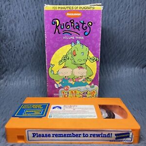 Nickelodeon Rugrats Volume 3 Three VHS 1997 Kidmongous Blockbuster Exclusive
