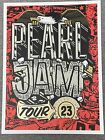 Pearl Jam 2023 Tour Poster 10 Club Exclusive Kerouac Quote On Back, Near mint