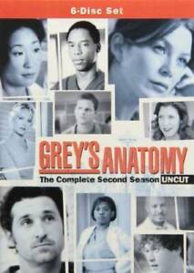 Grey's Anatomy: Season 2 Uncut - DVD - VERY GOOD