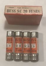 Buss Class G Type SC 20 Ampere 300V Fuses 4 Per Box. New Old Stock.