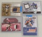 Football 4 Patch Card Lot, All Hall of Fame Game Used! Manning Lewis Bruce Owens