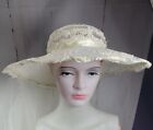 Vintage 1980s White English Nylon Illusion Lace Wedding Veil Bridal Hat