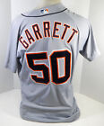 2019 Detroit Tigers Reed Garrett #50 Game Used Grey Jersey MLB 150 Patch 46 40
