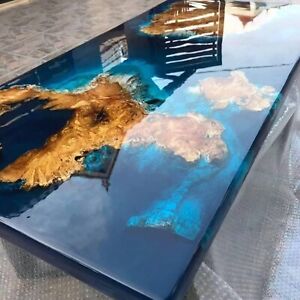 Ocean Table Epoxy Dining Table Resin Coffee Table River Table Living Room Table