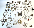 Huge Sterling Silver Lot Vintage Scrap Most Wear Necklaces Pend Rings Ear 270 g