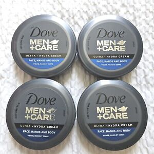 Dove Men+ Care, Face Hand & Body Ultra- Hydra Cream 2.53 oz  *4 Pack * Sealed