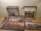 Scythe Board Game Lot — All Content! — Modular Board + Extension — Metal Coins!