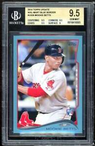 Mookie Betts Rookie Card 2014 Topps Update Wal-Mart Blue Border #us26 BGS 9.5
