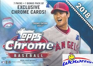 2018 Topps Chrome Baseball EXCLUSIVE Factory Sealed Blaster Box-SEPIA REFRACTORS