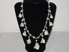 Vintage Necklace Natural MOP Mother of Pearl Shell Chunky Beach Vacation Cruise