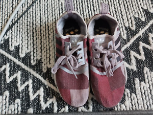 Adidas Male Three Stripe Red Black Vintage Sneaker Japanese Tag Estate Sale Find