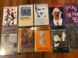 80s 90s cassette lot smiths gang of four TLC david bowie L7 as is
