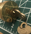Corbin Mortise Cylinder 2 Key Solid Brass 1” New Zero Bitted No Cuts Key Lock
