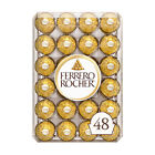 Ferrero Rocher Fine Hazelnut Chocolates, 48 Count Chocolate Gift Box, 21.2 Oz