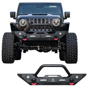 Front Bumper Fit 2007-2024 Wrangler JKU/JK/JLU/JL and 2020-2024 Gladiator JT (For: Jeep)