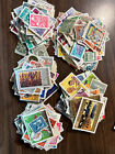Lot 500 original Europe Asia, America post stamps stamped unstamed free shipping