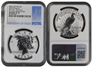New Listing2023 S Peace Silver Dollar $1 Reverse Proof NGC PF70 UC First Day Baltimore WOGP