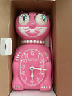 Jeweled Limited Edition Lady Kit-Kat Clock. Flamingo Pink Lady. New In Box.