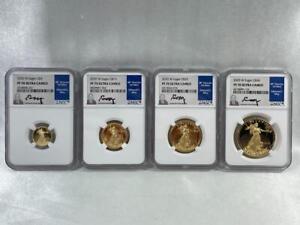 2020-W American Gold Eagle SET, NGC PF 70 Ultra Cameo, MOY Label 4 Coins  B14.18