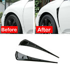 Glossy Black Car Body Side Fender Vent Air Wing Cover Moldings Trim Accessories (For: 2014 Toyota Camry)