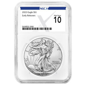 2023 $1 American Silver Eagle NGCX MS10 ER X Label