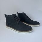 NY & C Allen Ankle Chukka Boot Men's 8.5 Gray Faux Leather Casual Lace-up S0705