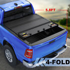 4-Fold 5.8FT Bed Hard Truck Tonneau Cover For 2009-2023 Ram 1500 Waterproof