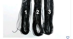 3 New African Rubber Hair Thread For Threading/Stretching Out Natural