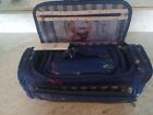 Lug Trolley Cosmetic Case- Duo Bouquet Blue - Regular and Mini Makeup Bag NEW