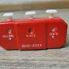 Vintage 1970s Coin Adder Red Handheld Coin Counter