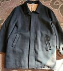 Fumagalli Men VTG Black Wool Cashmere Nylon Lined Overcoat SZ 2X R