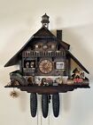 Vintage 8 day cuckoo clock By Anton Schneider With Music Box. See Video.