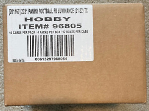 2021 Panini Luminance Football Sealed CASE (12 box) Jones Lawrence Chase Lance?