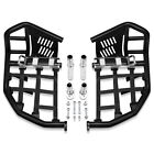 For Yamaha YFZ450 Nerf Bars Pro Peg Heel Guard Black Bars With Black Nets (For: More than one vehicle)
